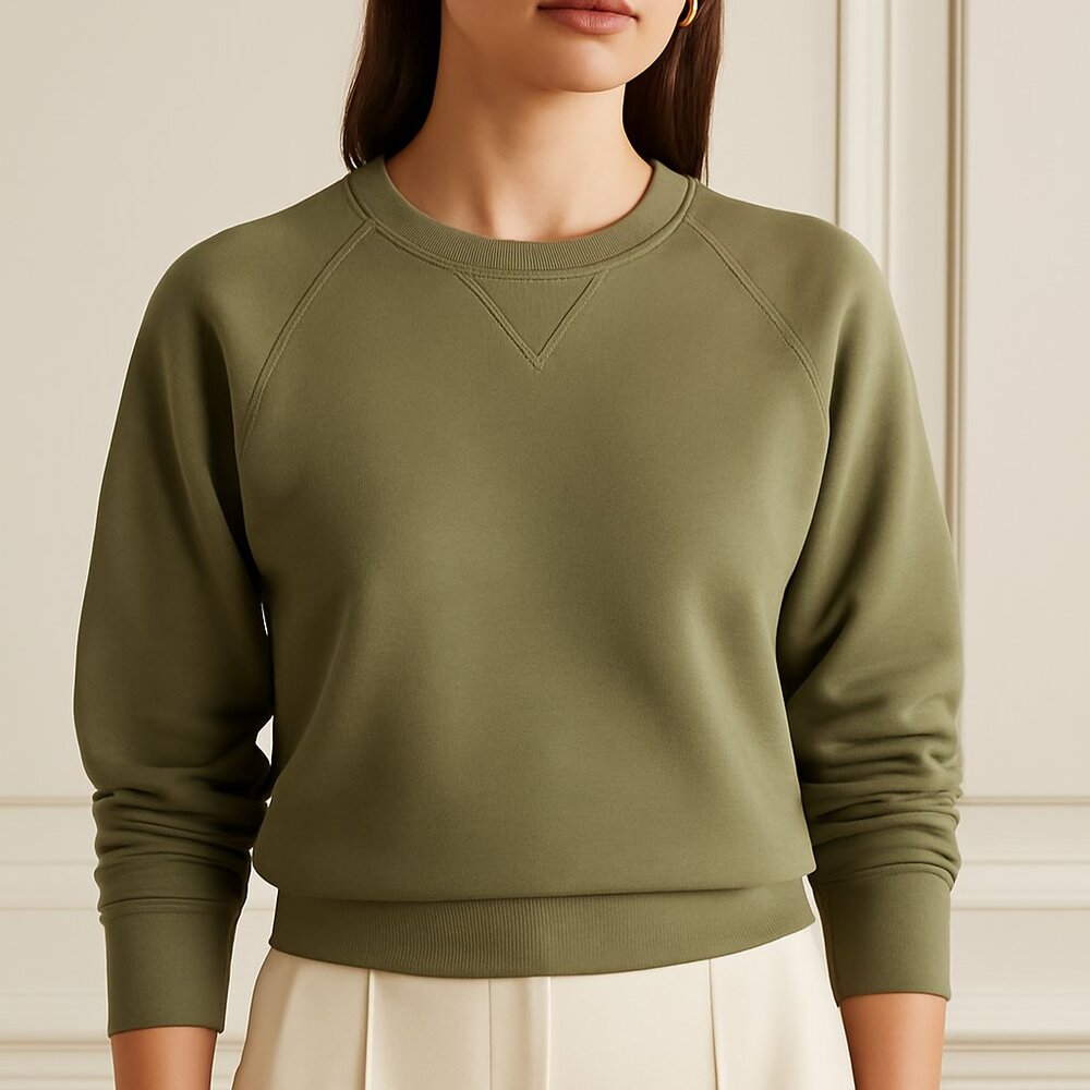 Public‎ Rec Luxe Fleece Sweatshirt Size Small Crew Neck Stretch Casual Pullover
